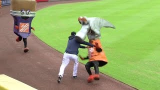 STL@ATL: Pierzynski teases tool mascots during race screenshot 2