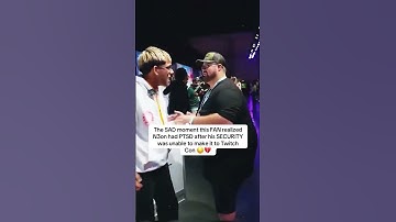The moment this FAN realized N3on had PTSD after his SECURITY was unable to make it to Twitch Con 😔💔
