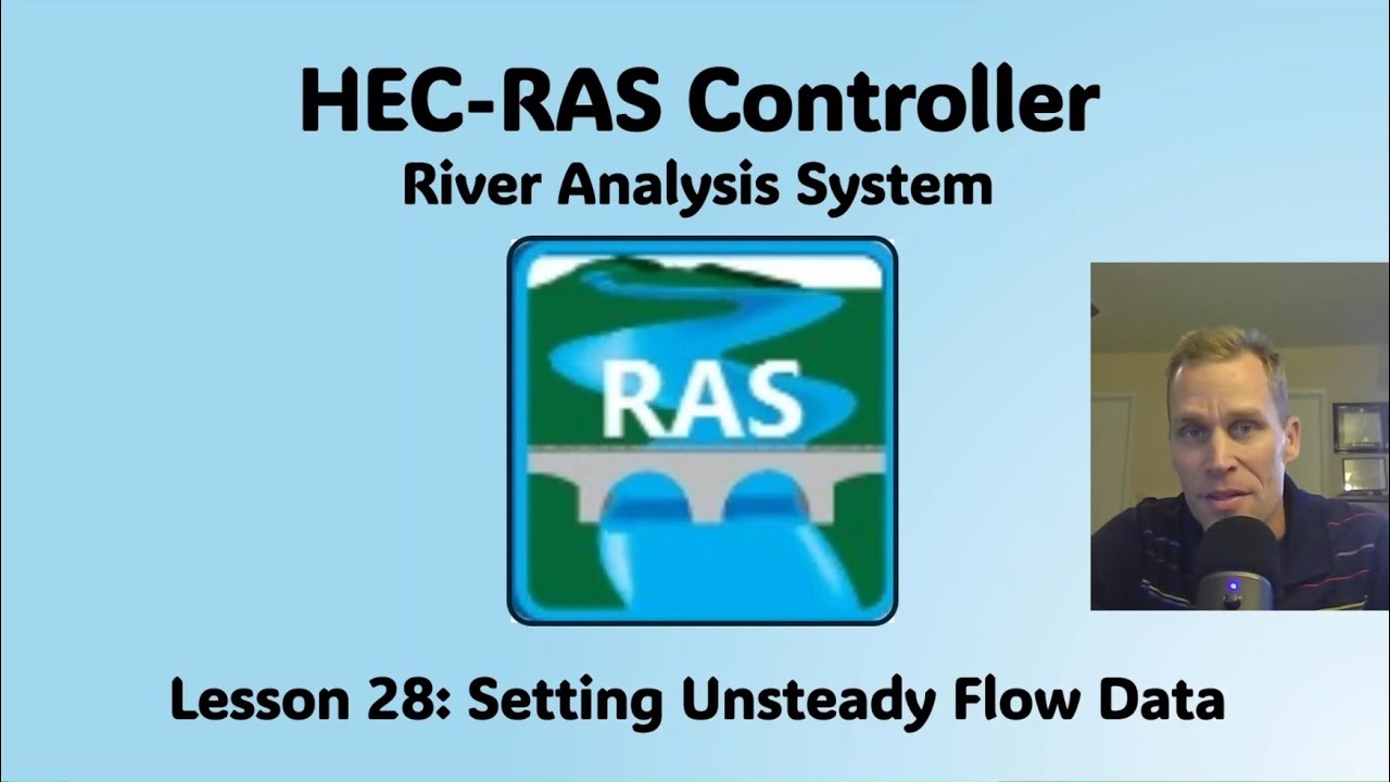 HEC RAS Controller Lesson 28 - Setting Unsteady Flow Data - YouTube