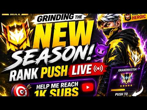 🔴 ROAD TO 1K SUBS! 🚀 | FREE FIRE MAX LIVE | RANK PUSH