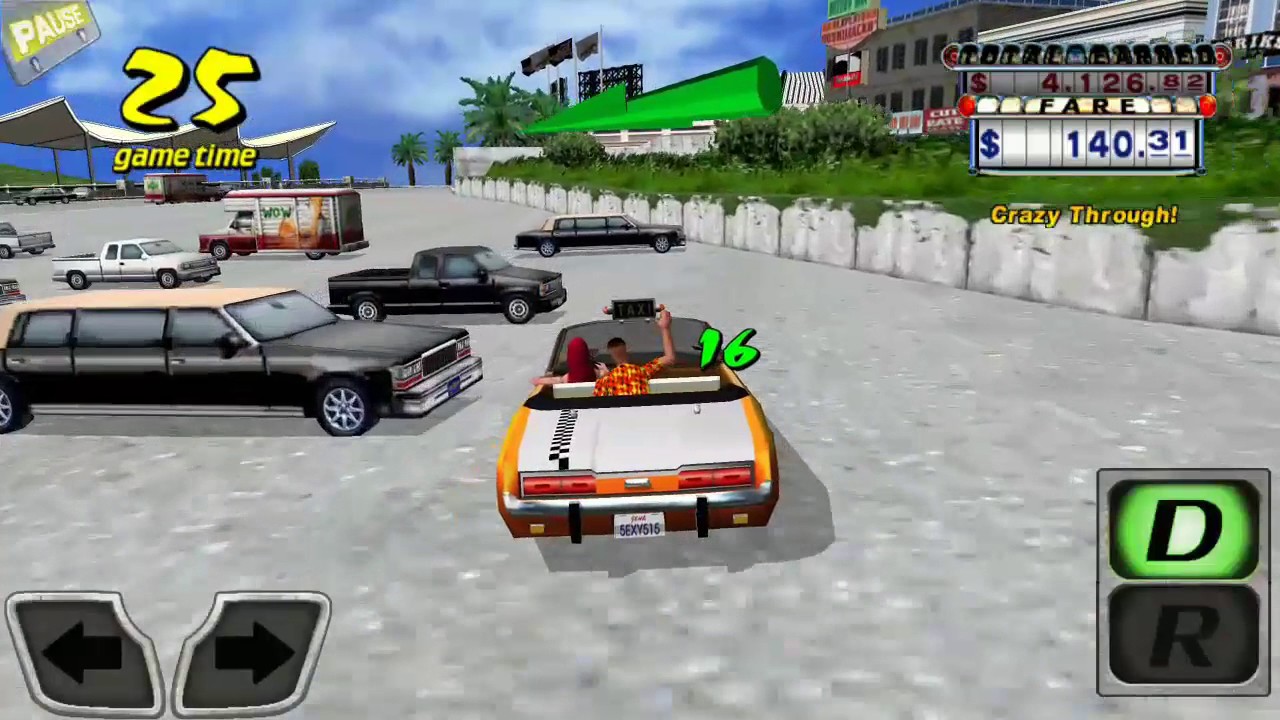 Crazy Taxi Crazy-License Gameplay 1st Place Ranking