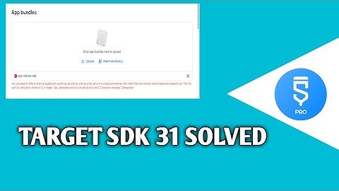 TARGET SDK 31 SOLVED ANDROID 12 SUPPORTED