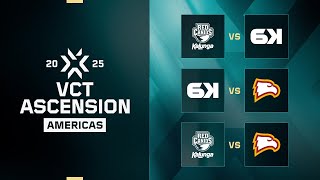 6K vs RED | 6K vs WU | RED vs WU | VCT Ascension Americas 2025 - Play-in