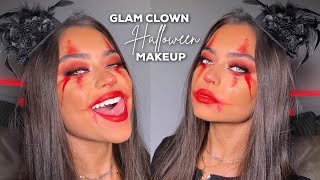 Easy Glam Clown Halloween Makeup Tutorial