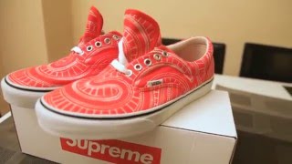 SUPREME x VANS Uptown Era Spiral Red 5/15/14