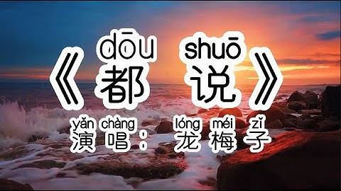 Chinese - 中国語歌ピンイン付き《都说》learn Chinese with pop song 听歌学中文11