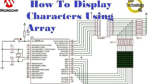 Microcontroller PIC16F887 Video 21 How To Display Characters Using Array