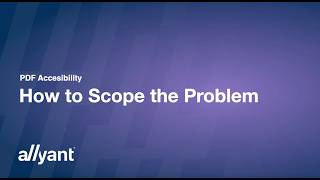 PDF Accessibility Q&A Series | Scoping the Problem