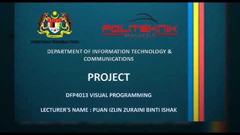 VISUAL PROGRAMMING - PROJECT