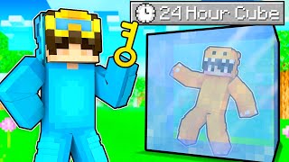Nico LOCKED Me in a 24 HOUR CUBE in Minecraft!