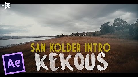 After Effect Tutorial | INTRO TEXT EFFECT | Sam Kolder Style