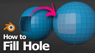 How to fill hole in Blender , 3D modeling tutorial