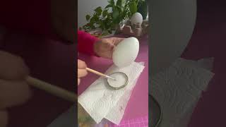 Huevos de pascua con servilletas