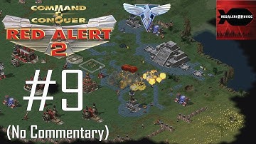Command & Conquer: Red Alert 2 - Allied Campaign Playthrough Part 9 (Sun Temple, No Commentary)