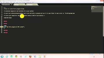 First Program in PHP Script (WampServer)