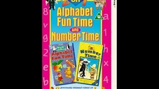 Words And Pictures 2 on 1 Alphabet Fun Time Number Time Complete VHS