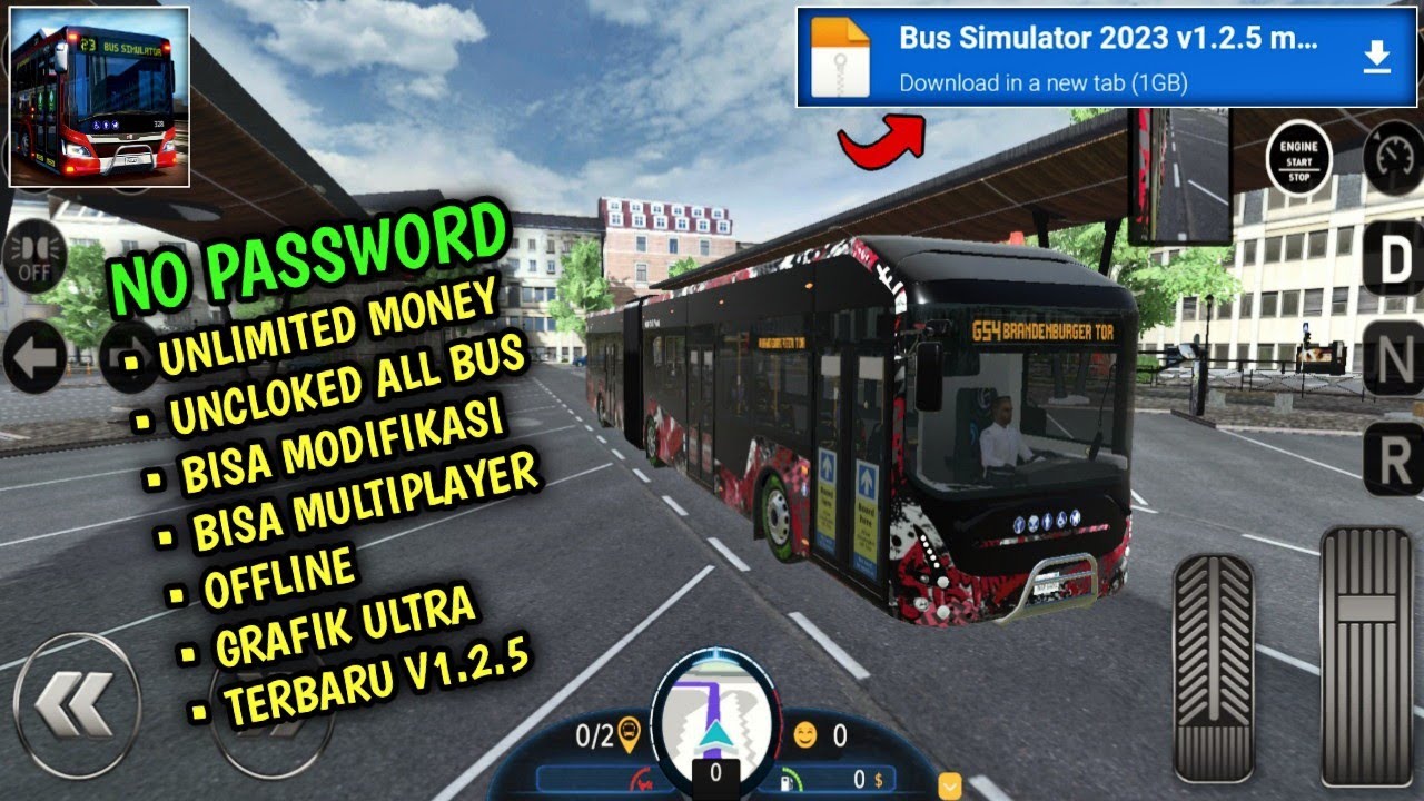 Grafiknya Mantap! Bus Simulator 2023 Mod apk v1.2.5 Terbaru Unlimited Money