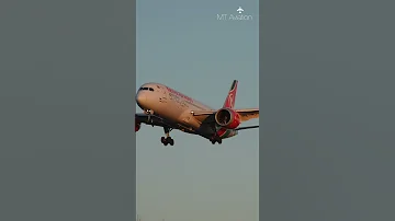 Kenya Airways 787 Dreamliner Sunset Landing into London Heathrow Airport #Shorts
