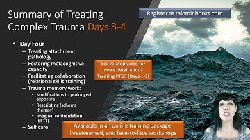 Treating Complex Trauma with Dr Leah Giarratano Day 3 and 4 overview