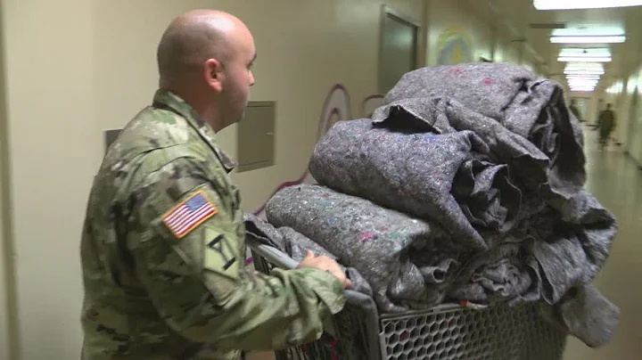 Local soldiers prep homeless shelter for the winter