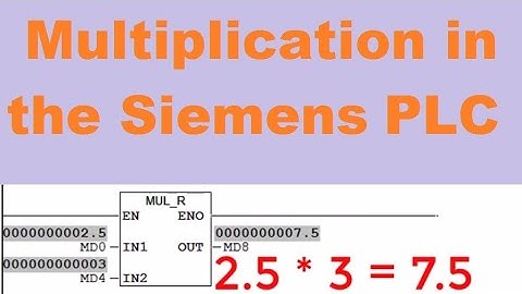 Siemens PLC-- Multiplication in the Step7