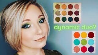 SMOKEY GREEN CUT CREASE EYESHADOW TUTORIAL \/\/ Juvia's Place vs. Colourpop cosmetics palette