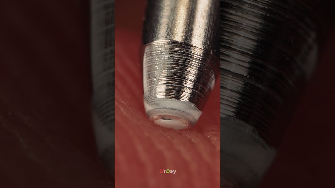 Extreme Close Up Of A Gel Pen On Finger Urday Closeup Macro