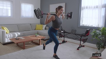 Bowflex® SelectTech 2080 Barbell | Alternating Back Lunge with Barbell