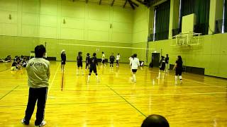 20101031 女子 八日市野洲vs長岡(1/2) おくのの運動公園