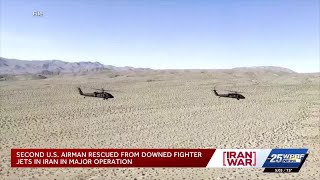 U.S. aviator missing after Iran shot down fighter jet has been rescued