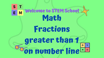 Math - Mark fractions greater than 1 on the number line
