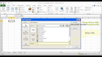 MS Excel 2010 / How to create hyperlink to web resource