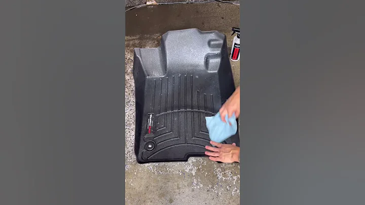 The best way to clean WeatherTech floor mats! (Non Slippery!)