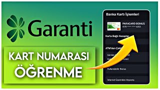 Where is my Garanti Bank card number written? (VERY SIMPLE)
