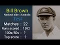 Bill brown test career