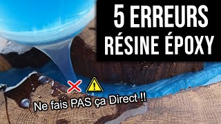 RÉSINE ÉPOXY : les 5 ERREURS Courantes qui vont causer l'ÉCHEC de VOS CRÉATIONS !!