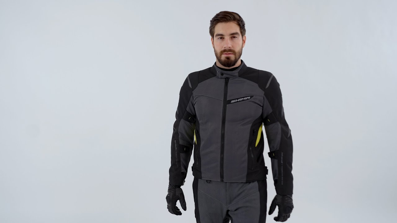 SHIMA Rush 2.0 Men Vented - Motorcycle jacket - YouTube