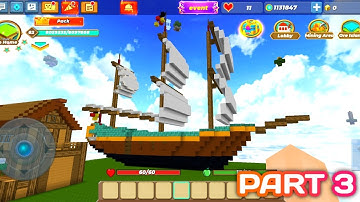 How to make ship in skyblock part 3 (BLOCKMAN GO)