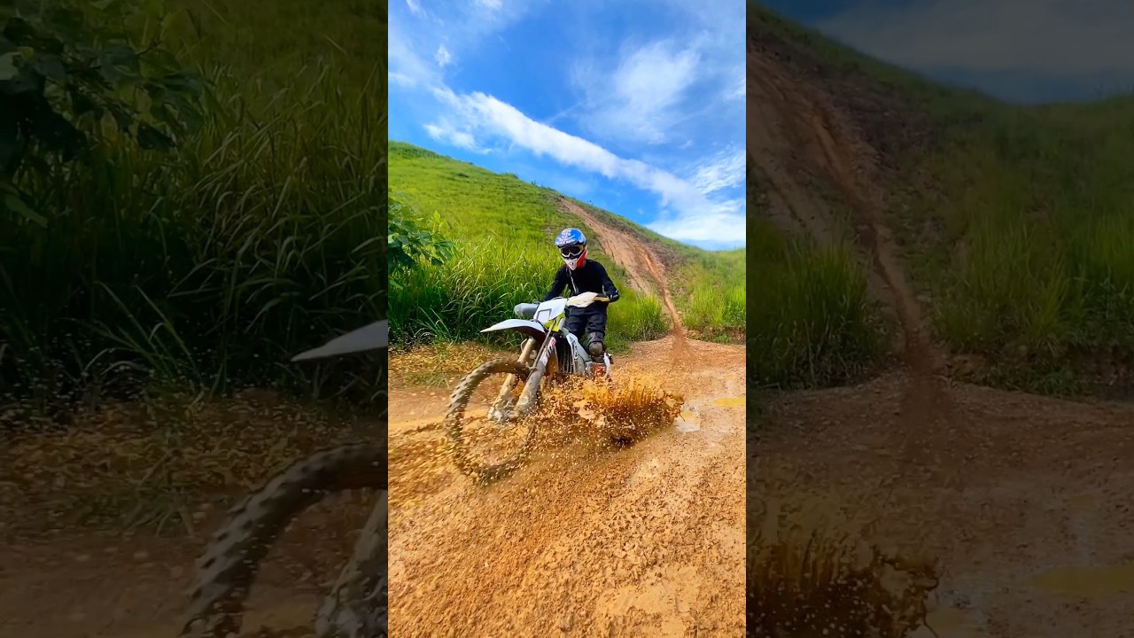 Riding at Muddy road 