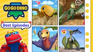 Best Flying Dinosaurs✈️ | GOGODINO Best Episodes | Dinosaurs | Kids | Jurassic | Toys | Cartoon