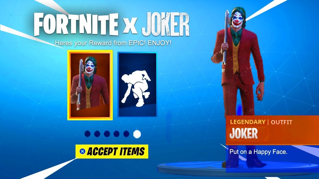 Fortnite x JOKER - Joker Skin Reveal - YouTube