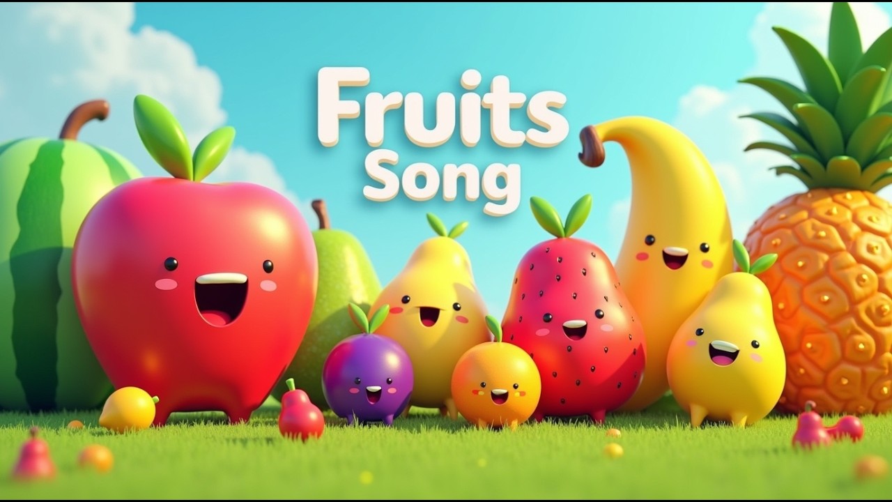 Fun Fruit Song for Kids | Learn Fruit Names withMusic @ishazworld # ...
