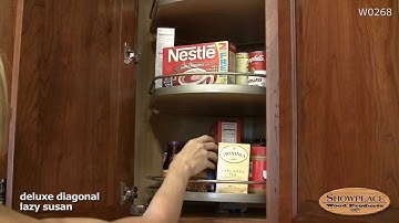 Lazy susan wall cabinet - Showplace kitchen convenience accessories