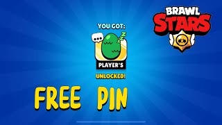 FREE PIN IN BRAWL STARS | GET FREE PIN RIGHT NOW IN BRAWL STARS #brawlstars #brawlstarsrank