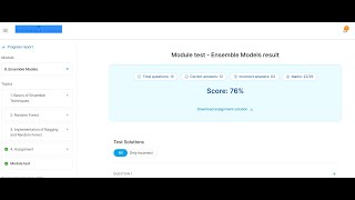 Machine learning Module Test : 9 -- Ensemble Module Wealth
