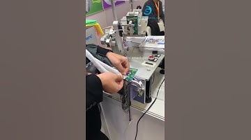 Clothing price tag knotting locking machine tesitng video tagging machine