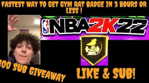 HOW TO GET GYM RAT BADGE ON CURRENT GEN NBA 2k22 IN 3 HOURS! *FASTEST METHOD*