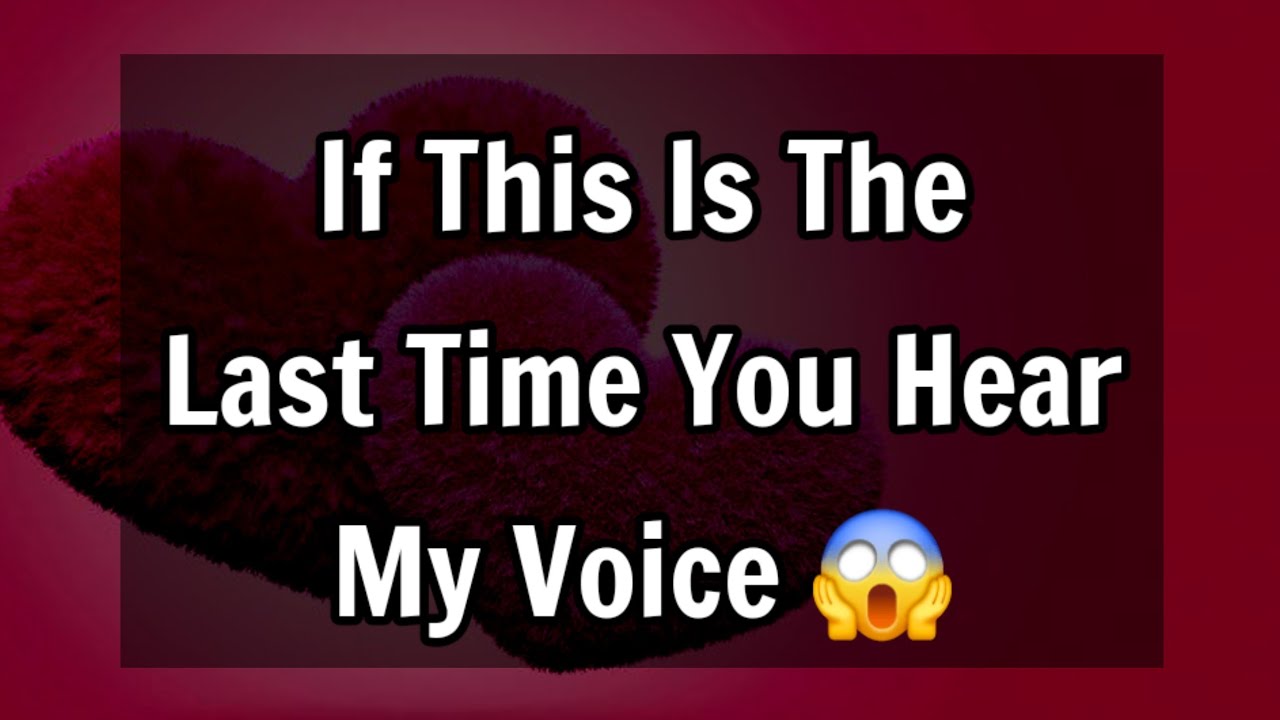 Dm to Df Love Letters 💌🫂 || If This Is The Last Time You Hear My Voice ...
