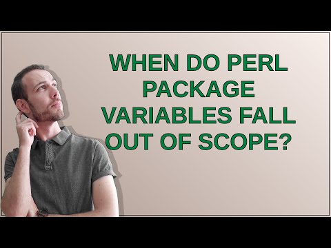 When do Perl package variables fall out of scope?