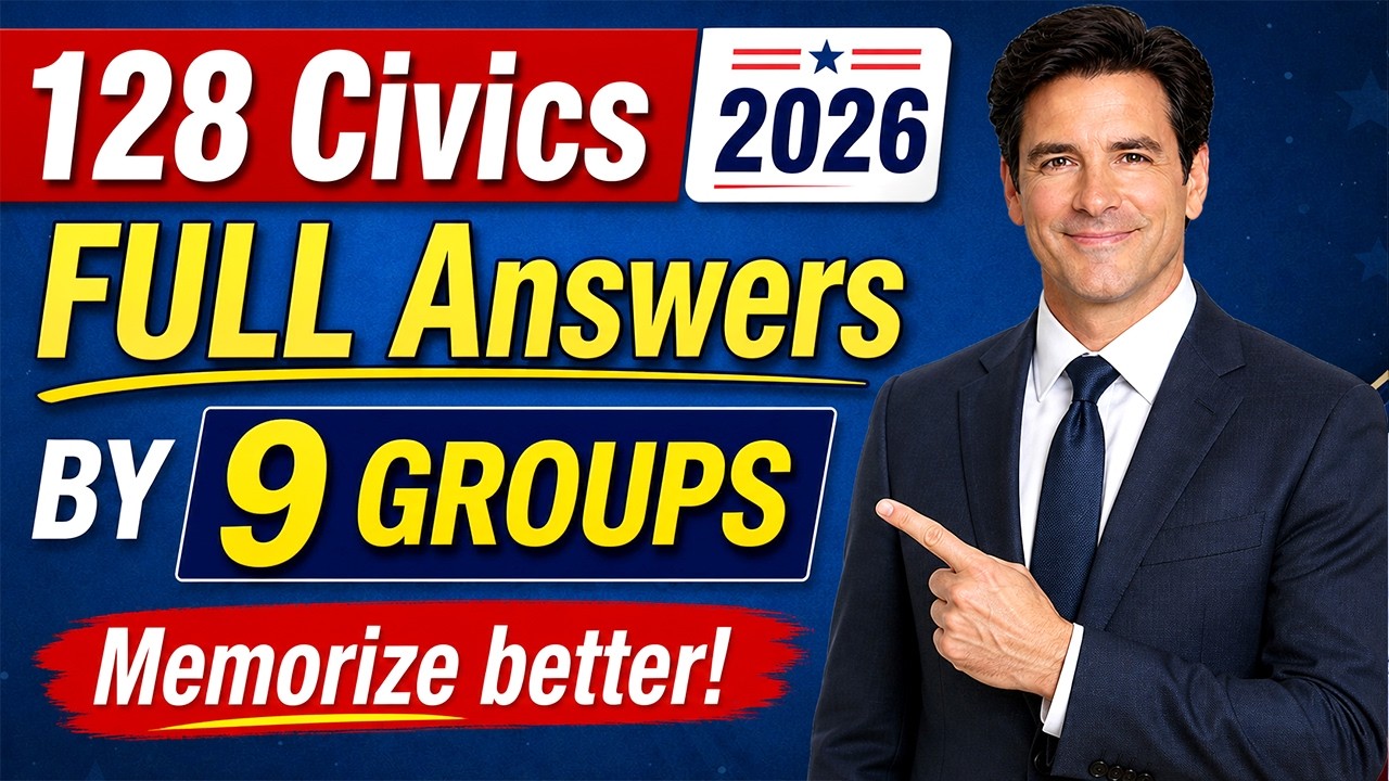 Civics Test 128 Questions & Answers By 9 GROUPS - FULL EASY Answers ...